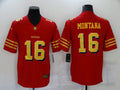 Men's San Francisco 49ers Joe Montana #16 Red Player Game Jerseys