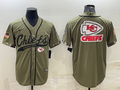 Men's Kansas City Chiefs Olive 2022 Salute To Service Limited Jerseys
