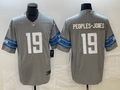 Men's Detroit Lions Donovan Peoples-Jones #19 Gray Game Jerseys
