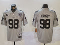 Men's Las Vegas Raiders Maxx Crosby #98 Gray 2024 Vapor Limited Jerseys