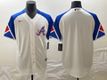 Men's Atlanta Braves White 2023 City Connect Replica Blank Jerseys