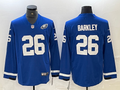 Men's Philadelphia Eagles Saquon Barkley #26 Blue Game Jerseys