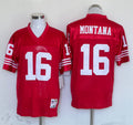 Men's San Francisco 49ers Joe Montana Mitchell & Ness Scarlet Legacy Replica Player Jerseys