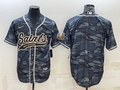 Men's New Orleans Saints Grey Camouflage Blank Jerseys