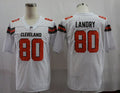 Men's Cleveland Browns Jarvis Landry #80 White Game Player Jerseys