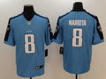Men's Tennessee Titans Marcus Mariota #8 Blue Game Jerseys