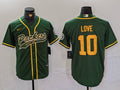 Men's Green Bay Packers Jordan Love #10 Green Game Player Jerseys
