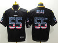 Men's Los Angeles Chargers Junior Seau #55 Black Game Jerseys