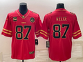 Men's Kansas City Chiefs Travis Kelce #87 Red Game Jerseys
