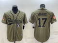 Men's Las Vegas Raiders Davante Adams #17 Olive 2022 Salute To Service Limited Jerseys Joint Edition