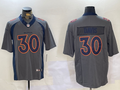 Men's Denver Broncos Terrell Davis #30 Gray Game Jerseys