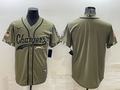 Men's Los Angeles Chargers Olive 2022 Salute To Service Limited Blank Jerseys