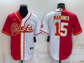 Men's Kansas City Chiefs Patrick Mahomes #15 Red/White Game Jerseys Joint Edition