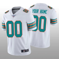 Custom Miami Dolphins White Alternate Game Jerseys