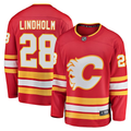 Men's Calgary Flames Elias Lindholm #28 Red Home Team Breakaway Player Jerseys
