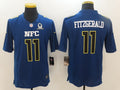 Men's Arizona Cardinals Larry Fitzgerald #11 Blue Game Jerseys