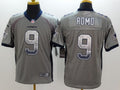 Men's Dallas Cowboys Tony Romo #9 Gray Game Jerseys