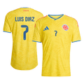 LUIS DíAZ #7 Colombia Home Player Version Jersey World Cup 2026
