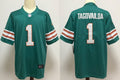 Men's Miami Dolphins Tua Tagovailoa #1 Green Alternate Game Jerseys
