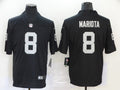 Men's Las Vegas Raiders Marcus Mariota #8 Black Game Jerseys