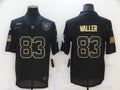 Men's Las Vegas Raiders Darren Waller #83 Black Player Game Jerseys