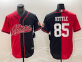 Men's San Francisco 49ers George Kittle #85 Red/Black Game Player Jerseys Joint Edition