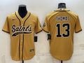 Men's New Orleans Saints Michael Thomas #13 Yellow Game Jerseys Joint Edition