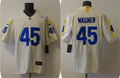 Men's Los Angeles Rams Bobby Wagner #45 Beige Game Jerseys