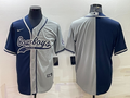 Men's Dallas Cowboys Navy/Gray Blank Jerseys