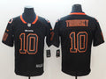Men's Chicago Bears #10 Mitch Trubisky Black Team Game Jerseys