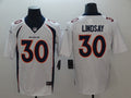 Men's Denver Broncos Phillip Lindsay #30 White Game Jerseys
