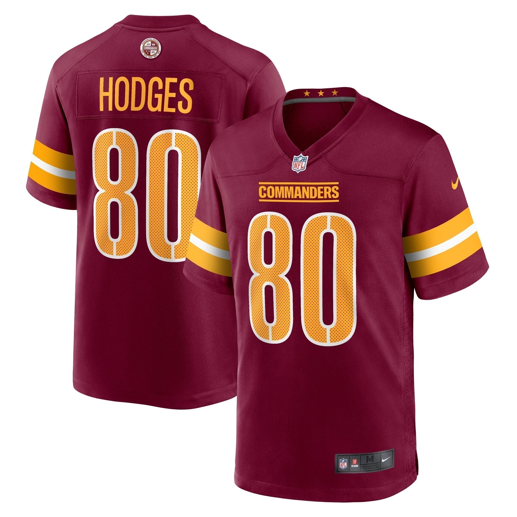 Curtis Hodges Washington Commanders Nike Game   Jersey - Burgundy