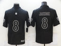 Men's Baltimore Ravens #8 Lamar Jackson Black Alternate Game Player Jerseys