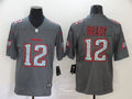 Men's Tampa Bay Buccaneers Tom Brady #12 Gray Alternate Game Jerseys