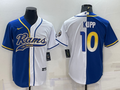 Men's Los Angeles Rams Cooper Kupp #10 Blue/White Game Jerseys Joint Edition