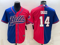 Men's Buffalo Bills Stefon Diggs #14 Royal/Red Game Jerseys Joint Edition