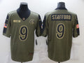 Men's Los Angeles Rams Matthew Stafford #9 Brown Game Jerseys