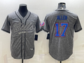Men's Buffalo Bills Josh Allen #17 Gray Player Jerseys Joint Edition