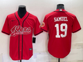 Men's San Francisco 49ers Deebo Samuel #19 Red Game Jerseys Joint Edition