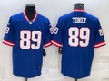 Men's New York Giants Kadarius Toney #89 Royal Classic Retired Player Game Jerseys