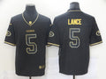 Men's San Francisco 49ers Trey Lance #5 Black Game Player Jerseys