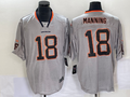 Men's Denver Broncos Peyton Manning #18 Gray Game Jerseys
