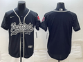 Men's New England Patriots Black RFLCTV Limited Blank Jerseys