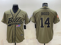Men's Buffalo Bills Stefon Diggs #14 Olive 2022 Salute To Service Limited Jerseys Joint Edition