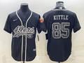 Men's San Francisco 49ers George Kittle #85 Black Retired Player RFLCTV Limited Jerseys Joint Edition