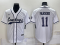 Men's Dallas Cowboys Micah Parsons #11 White Game Jerseys Joint Edition