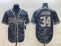 Men's Las Vegas Raiders Bo Jackson #34 Grey Camouflage Game Jerseys Joint Edition