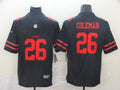 Men's San Francisco 49ers Tevin Coleman #26 Black Game Jerseys