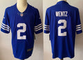 Men's Indianapolis Colts Carson Wentz #2 Blue Game Player Jerseys