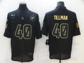 Men's Arizona Cardinals Pat Tillman #40 Black Game Player Jerseys